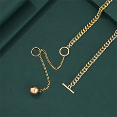 Chic gold chain bracelet with a petite charm, designed to enhance your style with a hint of sophistication.