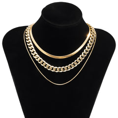 18K Gold-Plated Snake Chain & Choker Set