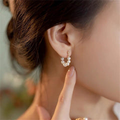 Pearl & 18K Gold-Plated Chain Ear Jackets