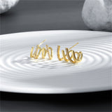 Cubic Zirconia & 18k Gold-Plated Pavé Prong Stud Earrings