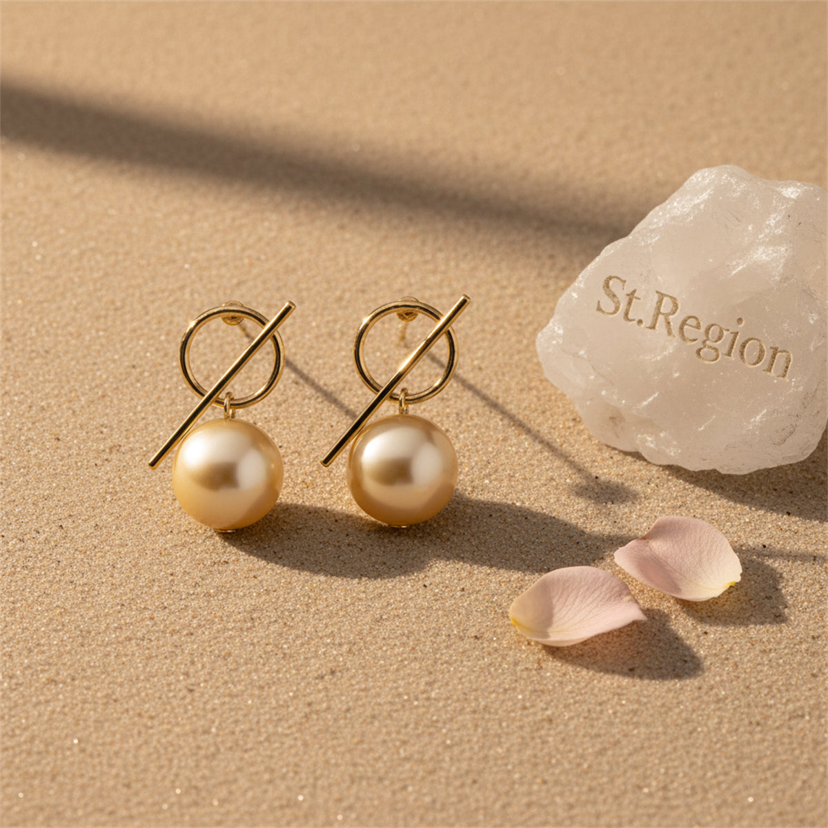 18K Gold-Plated Ball Drop Earrings - Street Region