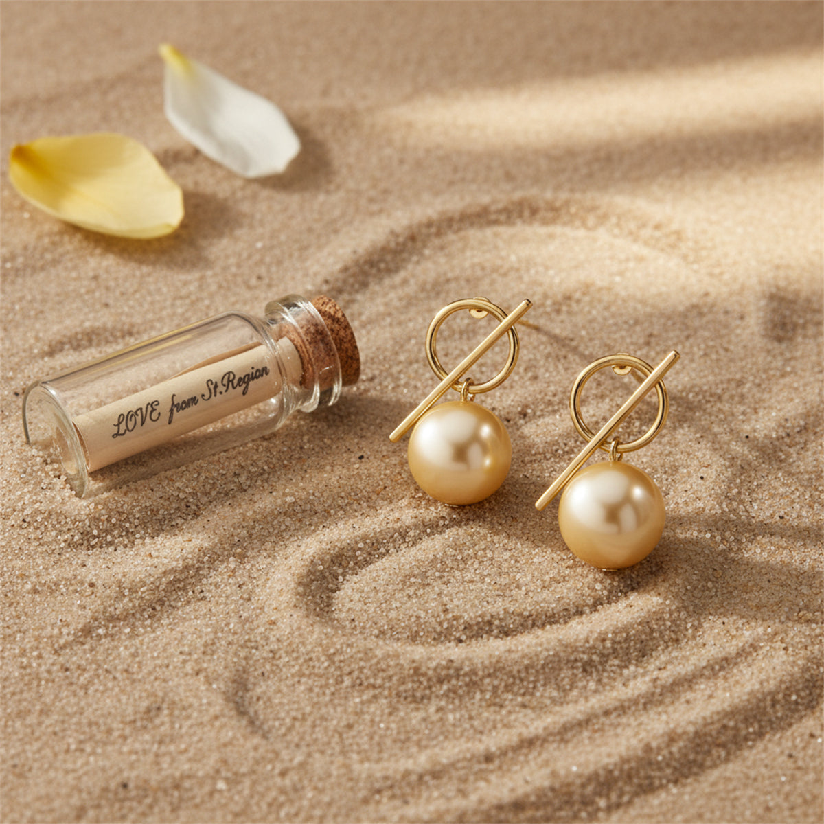 18K Gold-Plated Ball Drop Earrings - Street Region