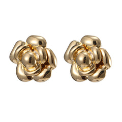 18K Gold-Plated Flower Stud Earrings