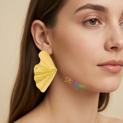 18K Gold-Plated Maple Leaf Stud Earrings