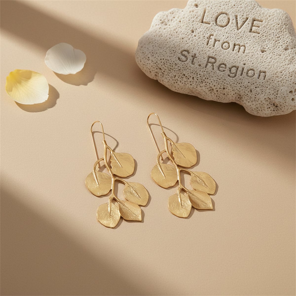 18K Gold-Plated Botanical Drop Earrings
