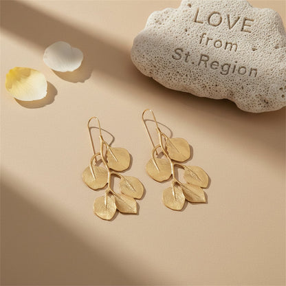 18K Gold-Plated Botanical Drop Earrings