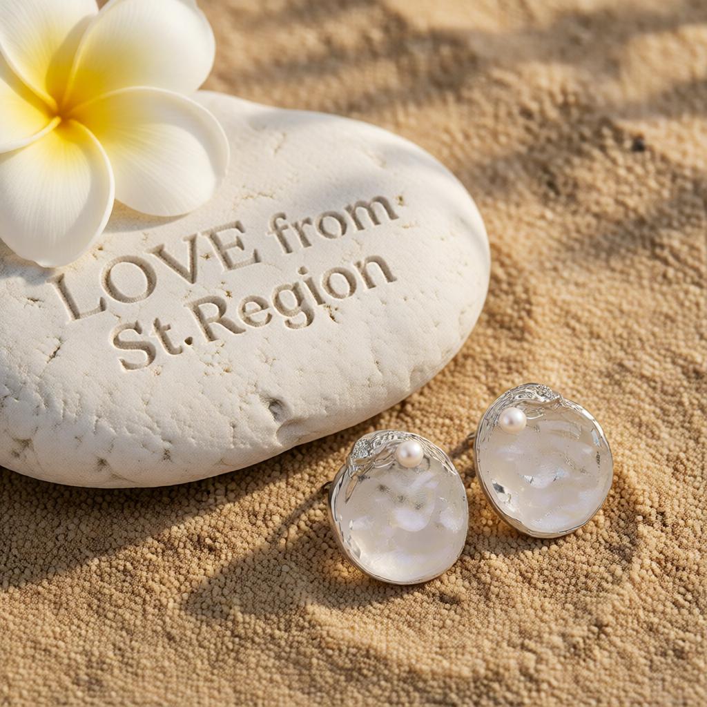 Pearl & Silver-Plated Textured Round Stud Earrings