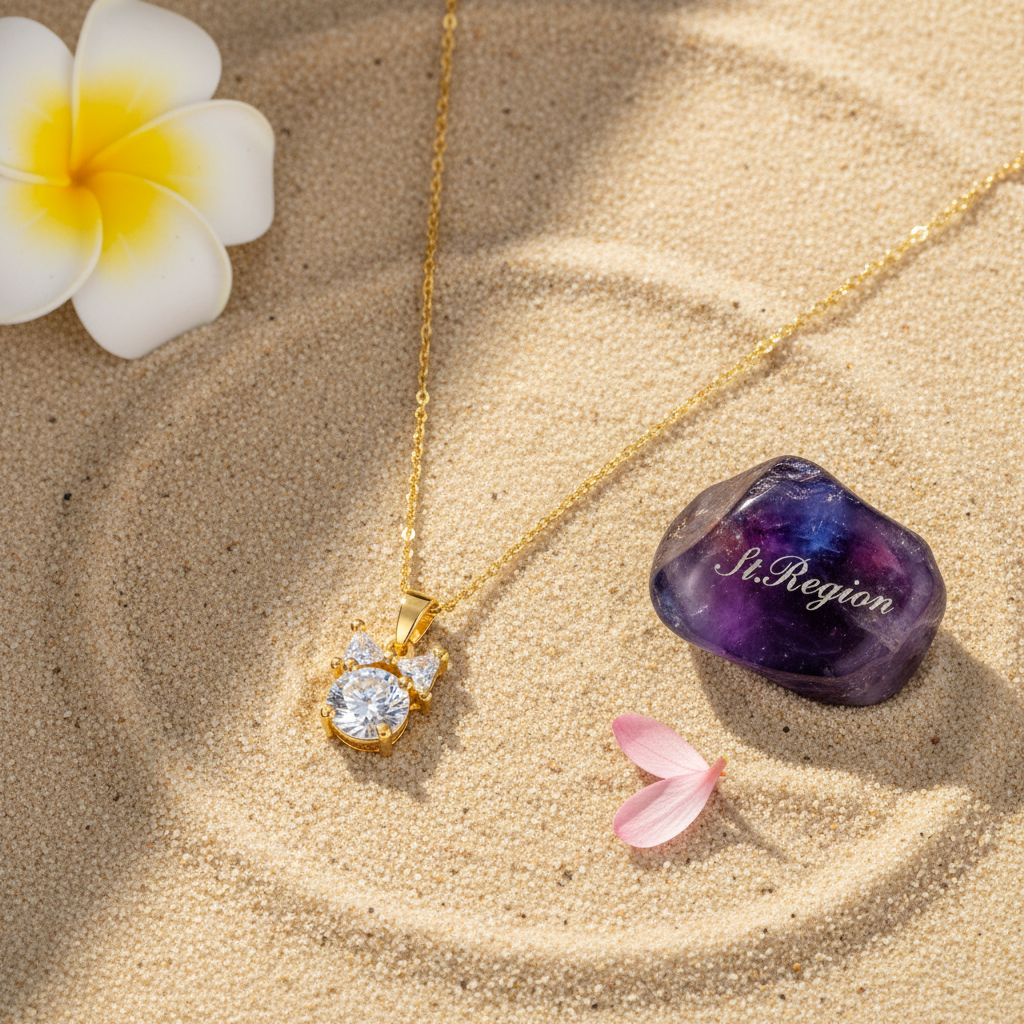 Clear Crystal & 18K Gold-Plated Bow Pendant Necklace - Street Region