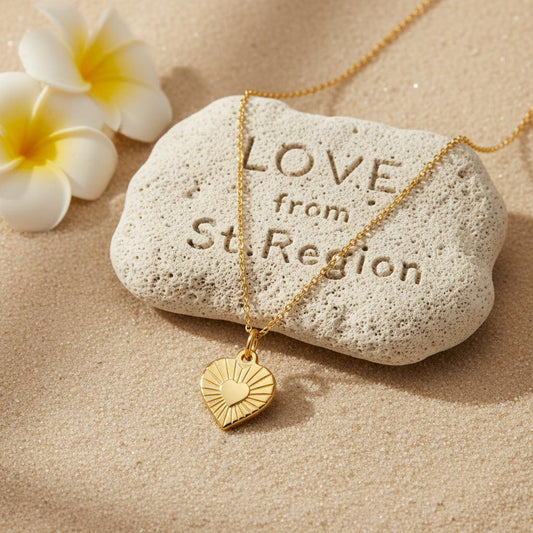 18K Gold-Plated Heart Pendant Necklace