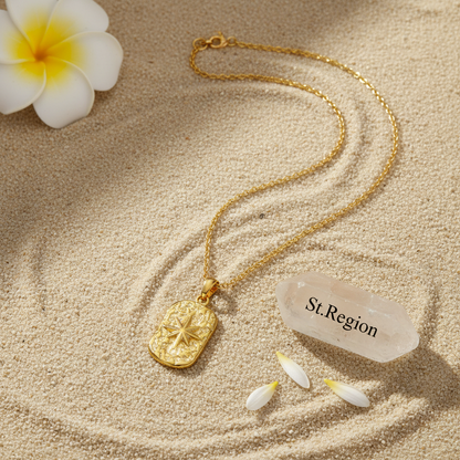 18K Gold-Plated Star Card Pendant Necklace - Street Region