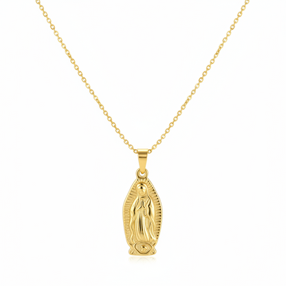 18K Gold-Plated Mary Pendant Necklace - Street Region