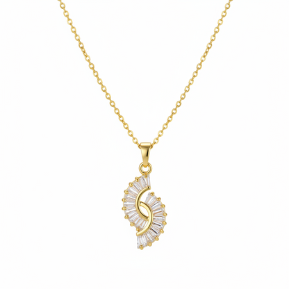 Crystal & 18K Gold-Plated Botanical Pendant Necklace - Street Region