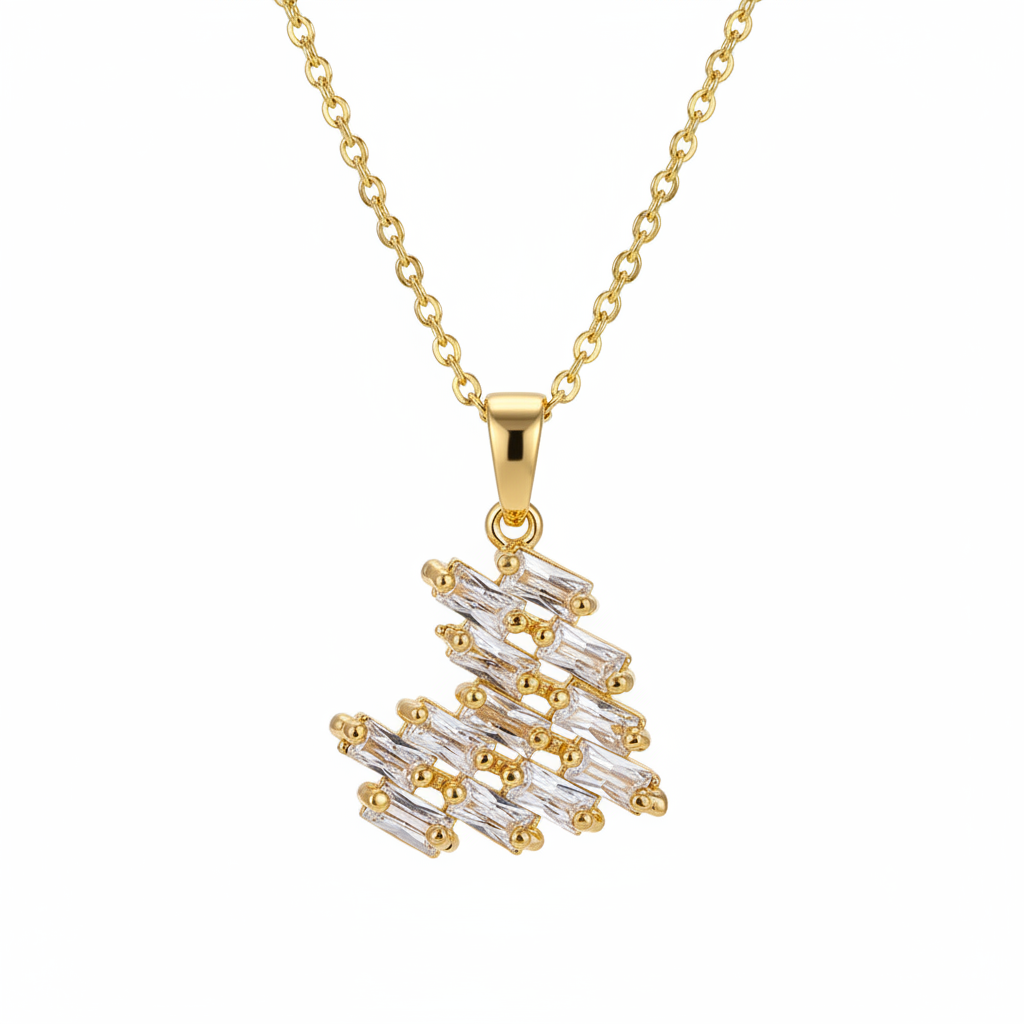 Crystal & 18K Gold-Plated Heart Pendant Necklace - Street Region