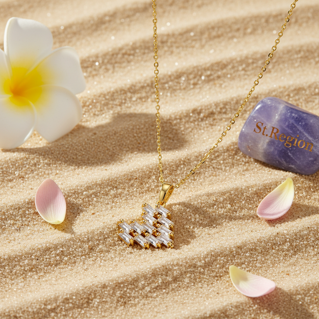 Crystal & 18K Gold-Plated Heart Pendant Necklace - Street Region