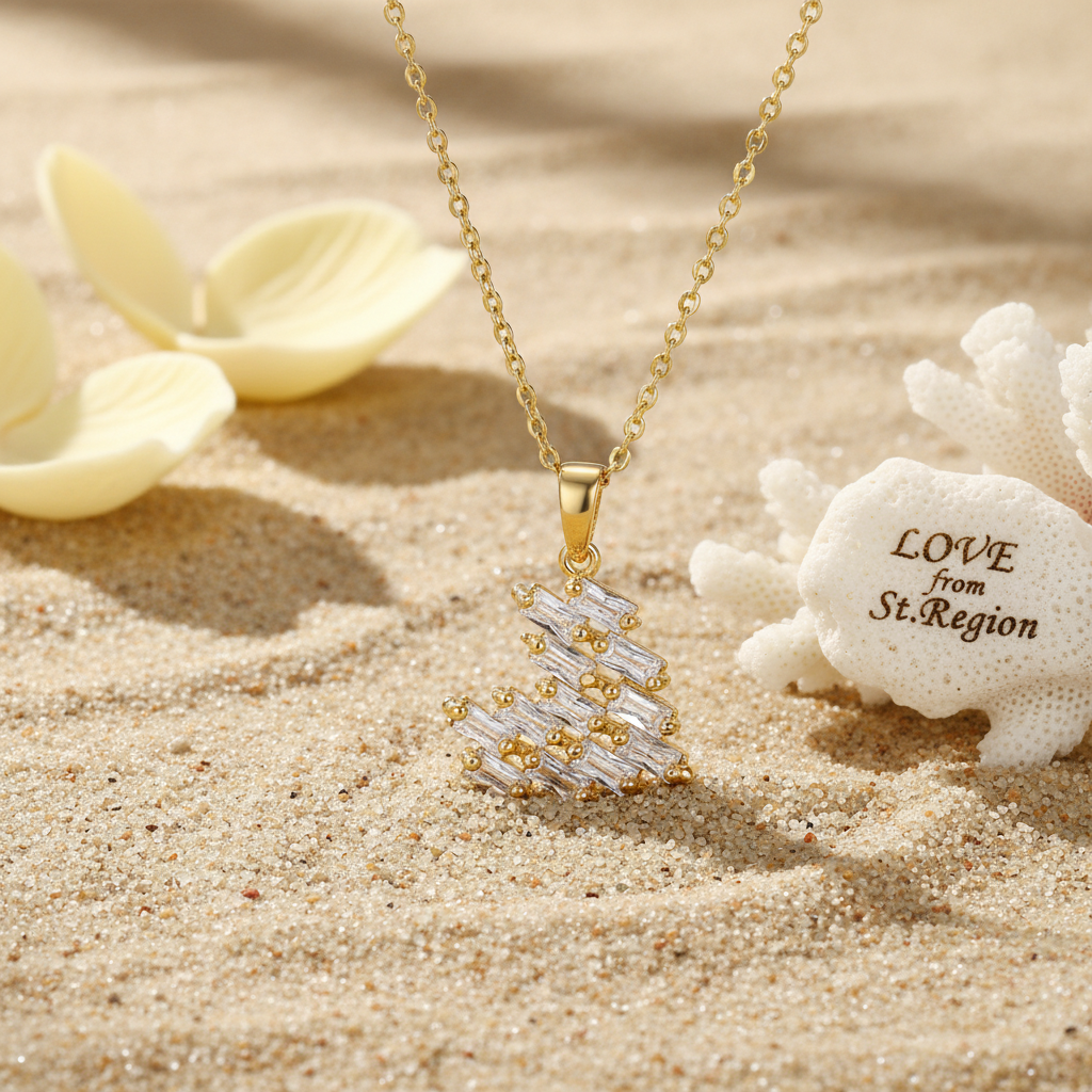 Crystal & 18K Gold-Plated Heart Pendant Necklace - Street Region