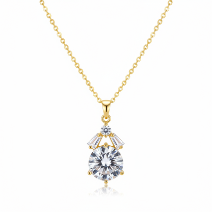 Crystal & Cubic Zirconia Geo Pendant - Street Region