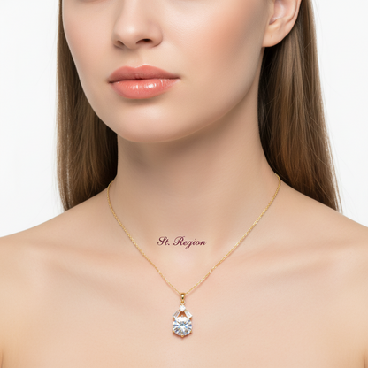 Crystal & Cubic Zirconia Geo Pendant - Street Region