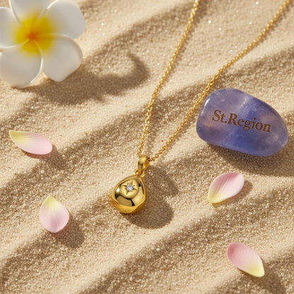 Cubic Zirconia & 18K Gold-Plated Drop Pendant Necklace