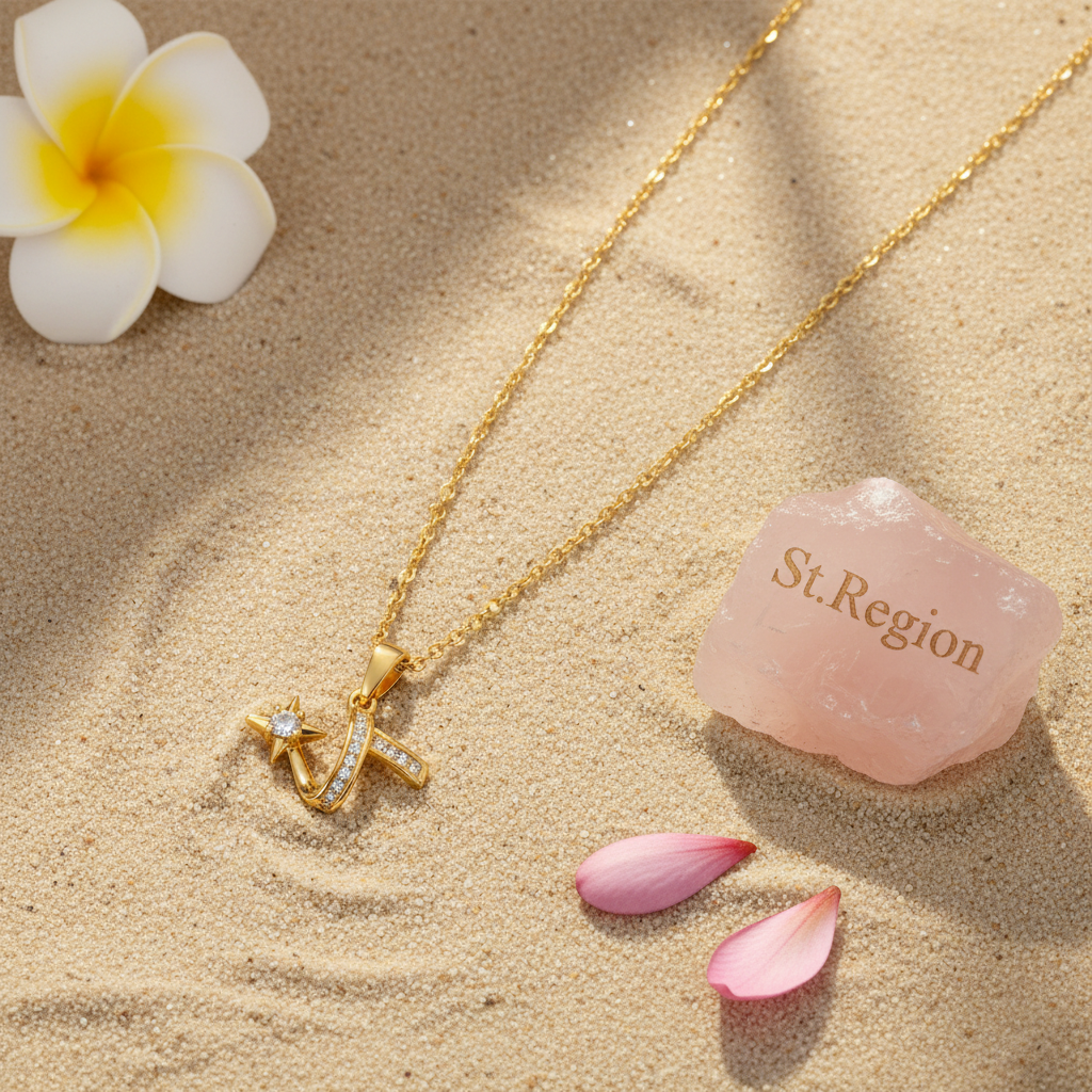 Cubic Zirconia & 18K Gold-Plated Shooting Star Pendant Necklace - Street Region