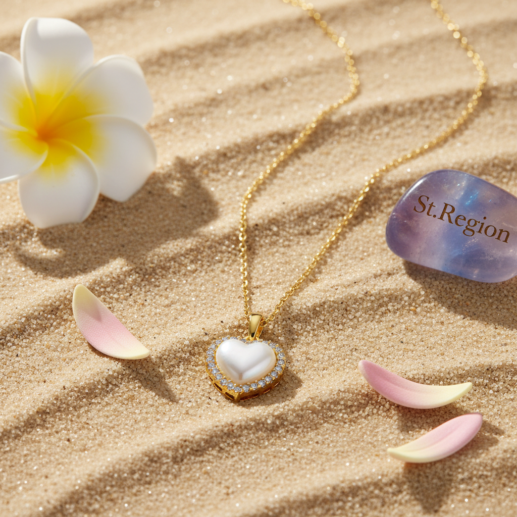 Pearl & Cubic Zirconia 18K Gold-Plated Heart Pendant Necklace - Street Region