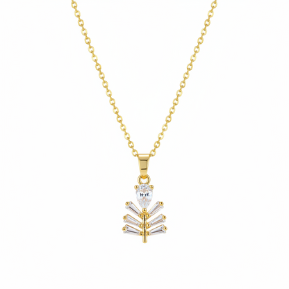 Crystal & 18K Gold-Plated Branch Pendant Necklace - Street Region