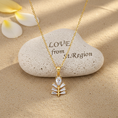 Crystal & 18K Gold-Plated Branch Pendant Necklace - Street Region