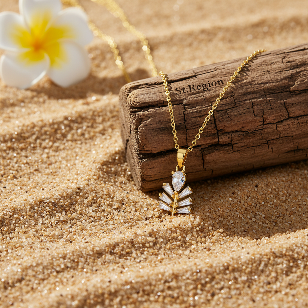Crystal & 18K Gold-Plated Branch Pendant Necklace - Street Region