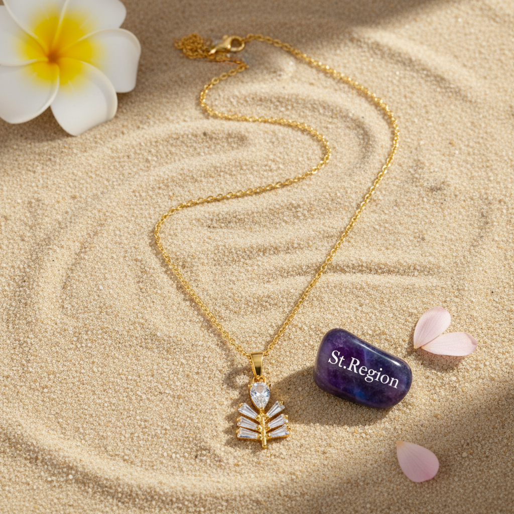 Crystal & 18K Gold-Plated Branch Pendant Necklace - Street Region