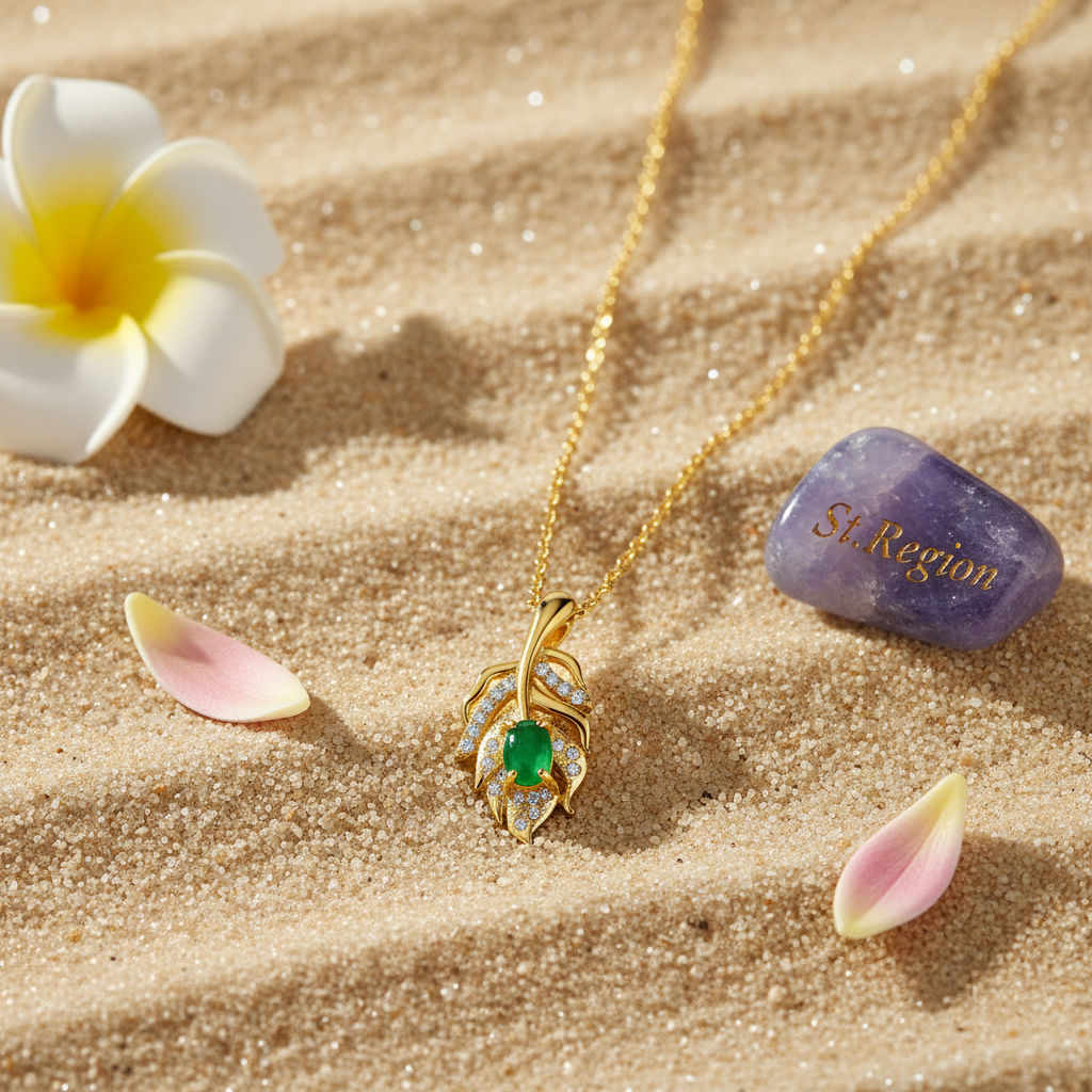 Green Jade & Cubic Zirconia Leaf Pendant Necklace - Street Region