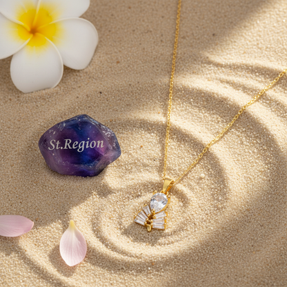 Crystal & 18K Gold-Plated Branch Pendant Necklace - Street Region