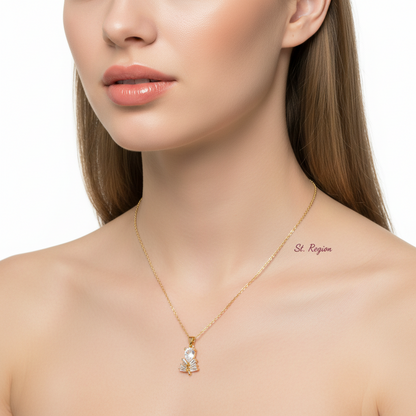 Crystal & 18K Gold-Plated Branch Pendant Necklace - Street Region