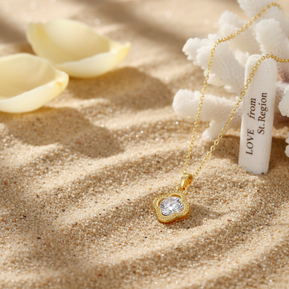 Crystal & 18K Gold-Plated Clover Pendant Necklace - Street Region