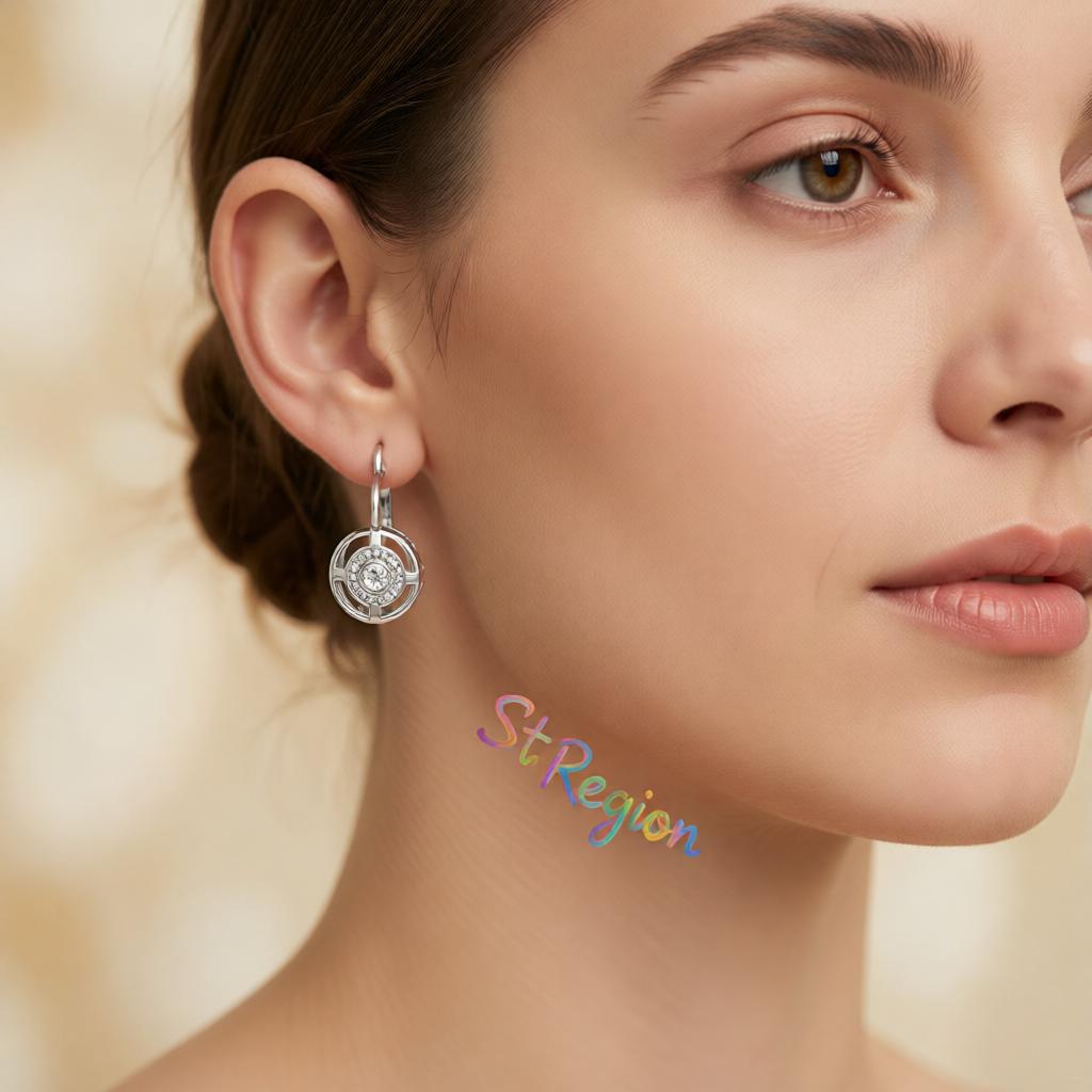 Crystal and Cubic Zirconia Silver-Plated Cutout Huggie Earrings, silver huggie earrings, styled look