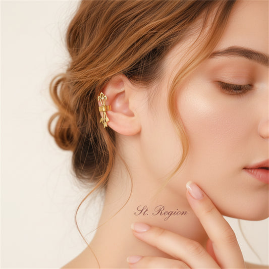 18K Gold-Plated Arrow Quiver Ear Cuff