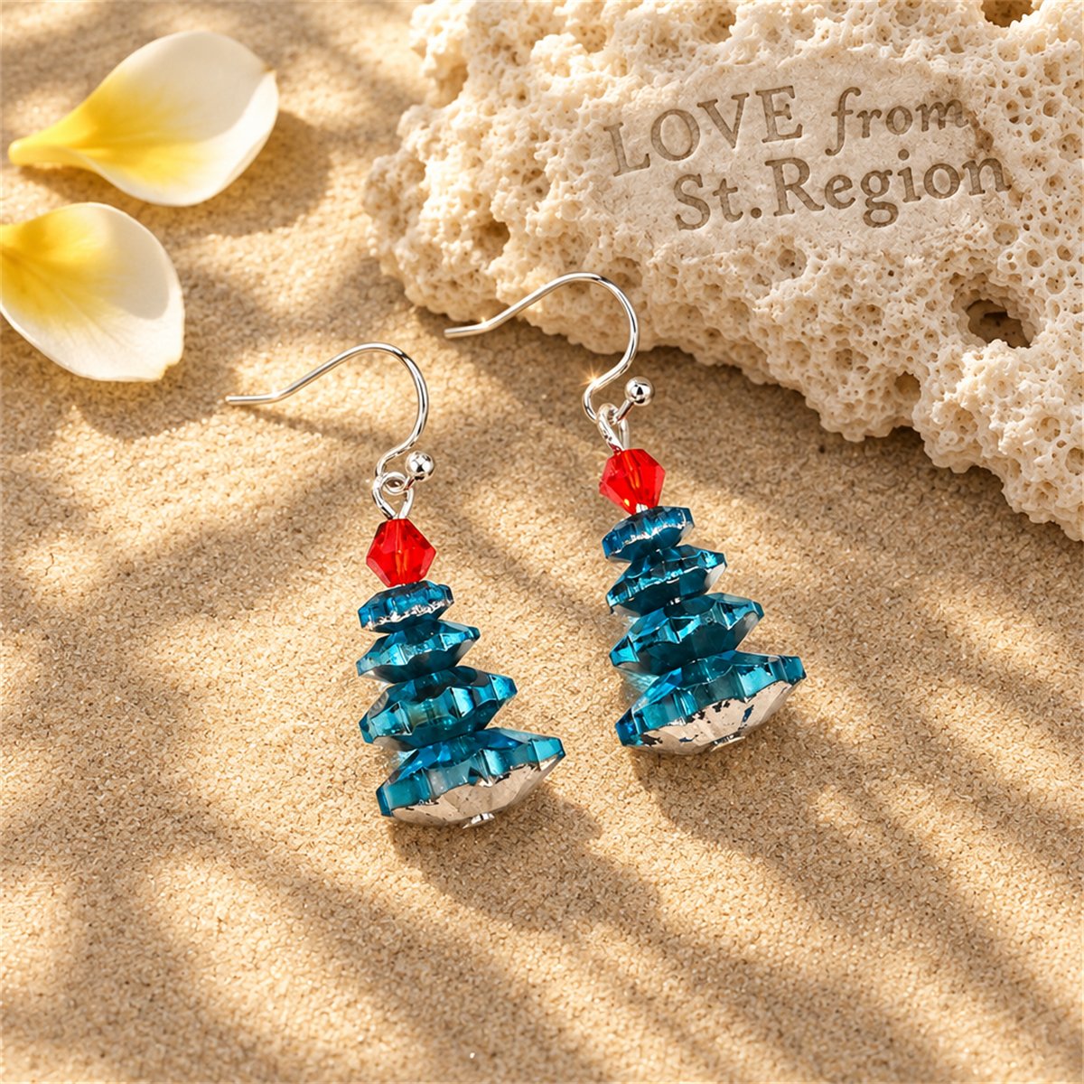 Purple Crystal and Silver-Plated Tree Drop Earrings, silver drop earrings for women, elegant gift for her, lifestyle look