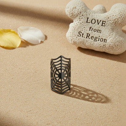 Blacktone Spider Web Ear Cuff