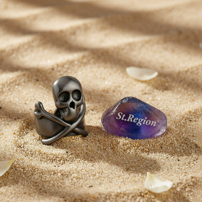 Blacktone Skull X Ear Cuff