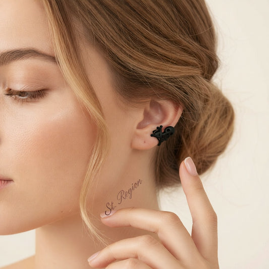 Blacktone Skull X Ear Cuff