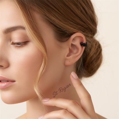 Blacktone Three-Skulls Ear Cuff