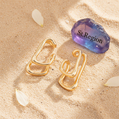 Goldtone Layered Ear Cuffs