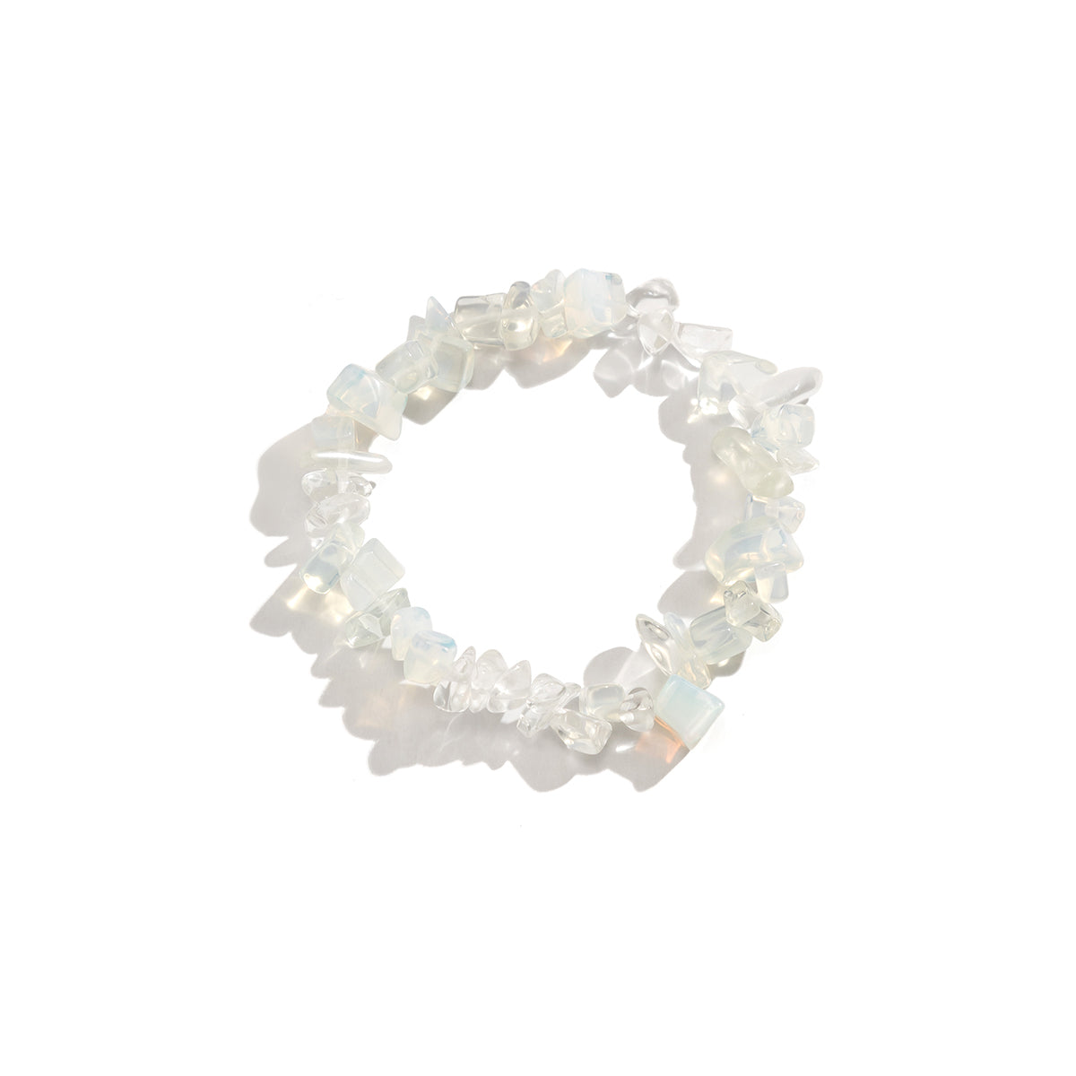 White Resin Stretch Bracelet