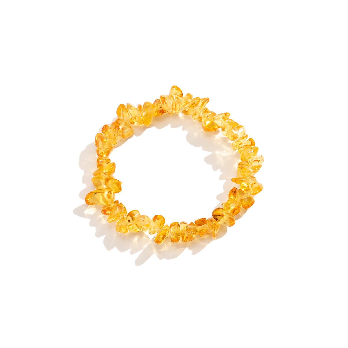 Orange Resin Stretch Bracelet