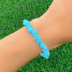 Sky Blue Quartz Stretch Bracelet