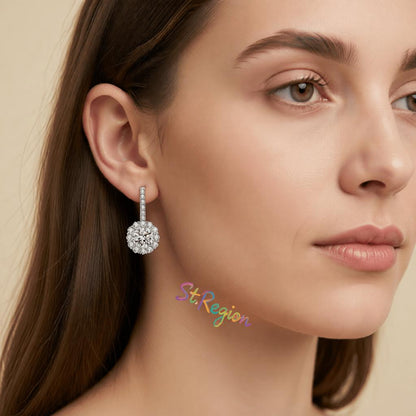 vintage style dangle earrings for women on crystal St.Region