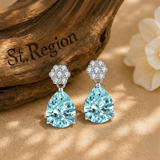 pink acrylic drop earrings for women St.Region
