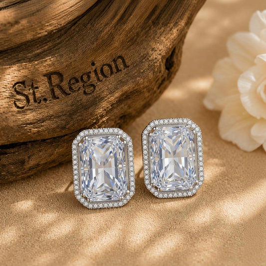 cubic zirconia drop earrings for party St.Region