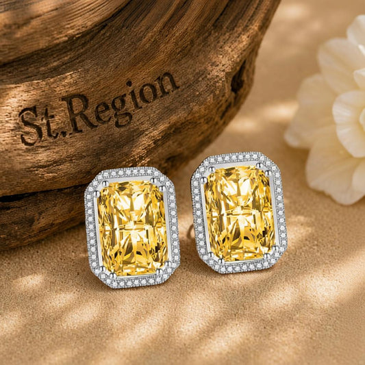 cubic zirconia drop earrings for party St.Region