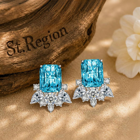 cubic zirconia drop earrings for party St.Region