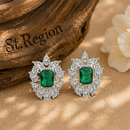 cubic zirconia drop earrings for party St.Region