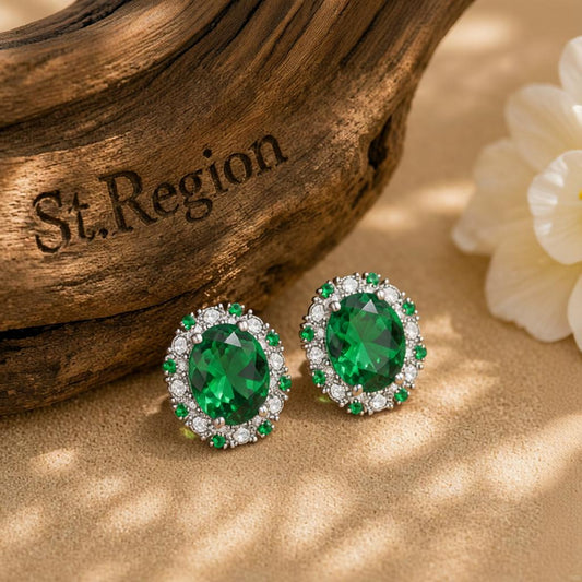 cubic zirconia drop earrings for party St.Region